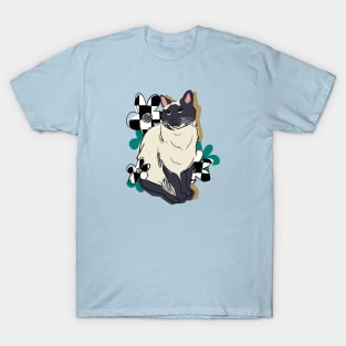 Floral cat T-Shirt